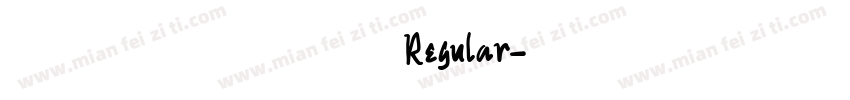 不信鬼神不信人 Regular字体转换